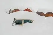 بارش دومتری برف در گردنه حیران!/ عکس