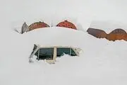 بارش دومتری برف در گردنه حیران!/ عکس