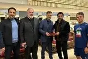 خداحافظی با یک فوتبالی در فدراسیون کشتی