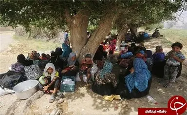 فرار مردم فلوجه 
