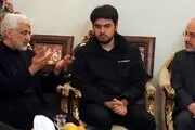 دیدار جلیلی با خانواده یکی از جان‌باختگان هواپیما