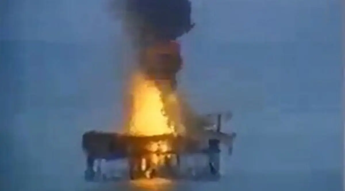 فیلم جدید از حمله به سکوهای نفتی ایران! 