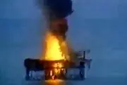 فیلم جدید از حمله به سکوهای نفتی ایران! 