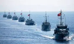 آماده باش کشتی‌های جنگی ترکیه در شرق مدیترانه