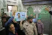 تشییع پیکر شهید مدافع حرم مهدی حیدری در حرم حضرت عبدالعظیم حسنی(ع)