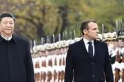 دیدار رئیس‌جمهور چین با امانوئل ماکرون