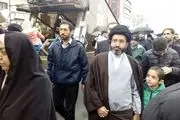 حضور فرزندان امام خامنه‌ای در راهپیمایی + عکس