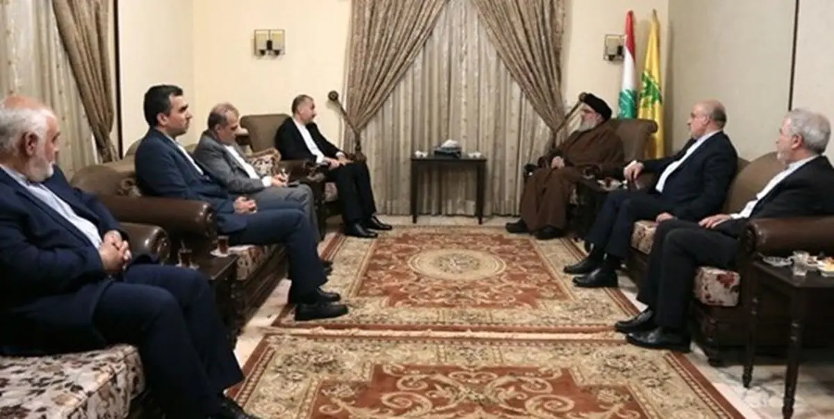  امیرعبداللهیان با سید حسن نصرالله دیدار کرد 