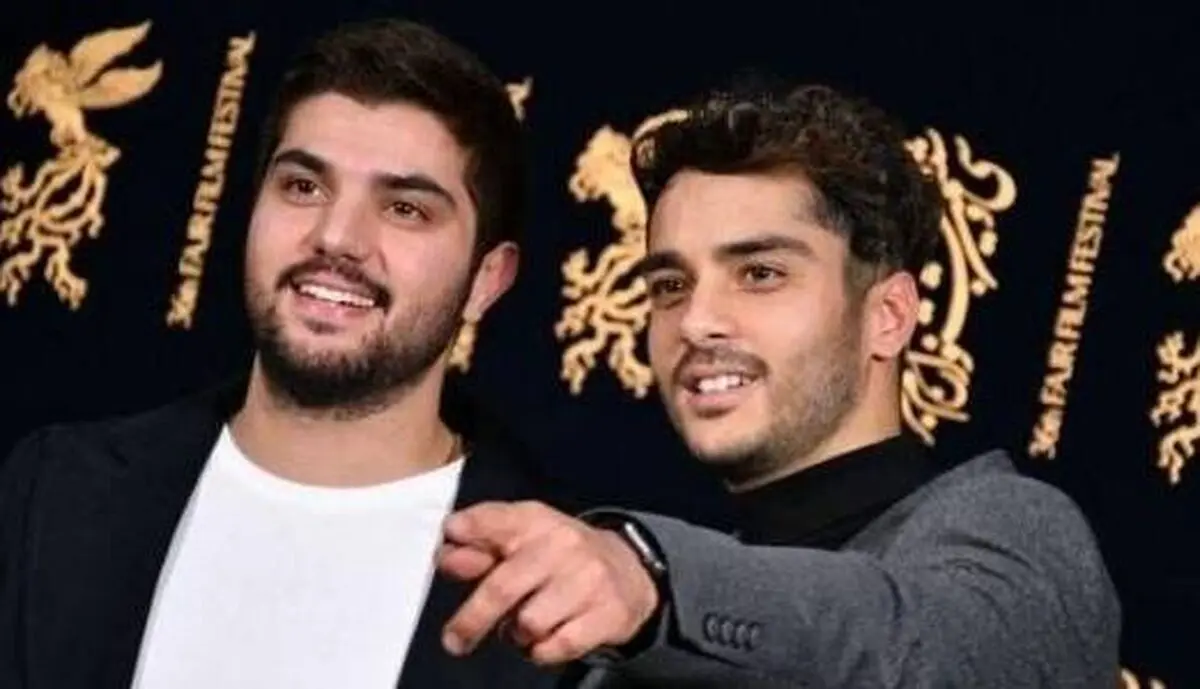 عکسی از سینا مهراد و برادرزاده هایش