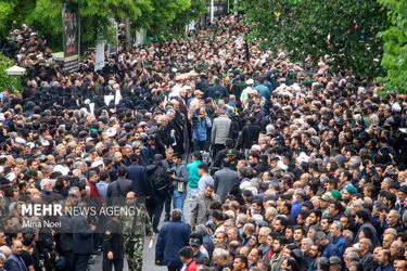 مراسم تشییع پیکر شهدای خدمت در تبریز