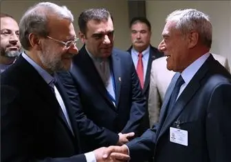 دیدار لاریجانی با رئیس مجلس ایتالیا