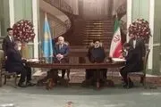 امضای ۹ یادداشت تفاهم و سند همکاری بین ایران و قزاقستان