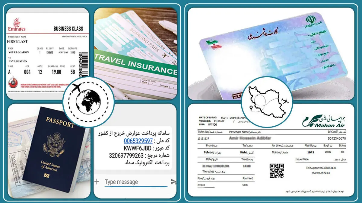 برای سفر هوایی چه مدارکی لازم دارید؟