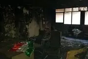 آتش سوزی دفتر بسیج دانشجویی دانشگاه شریف به دست عوامل ناشناس