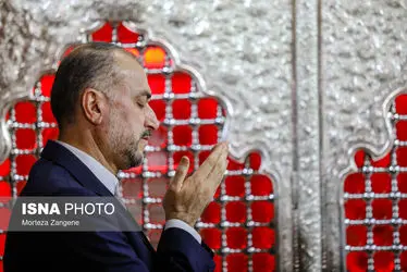 زیارت وزیر امور خارجه از حرم حضرت رقیه (س)/گزارش تصویری