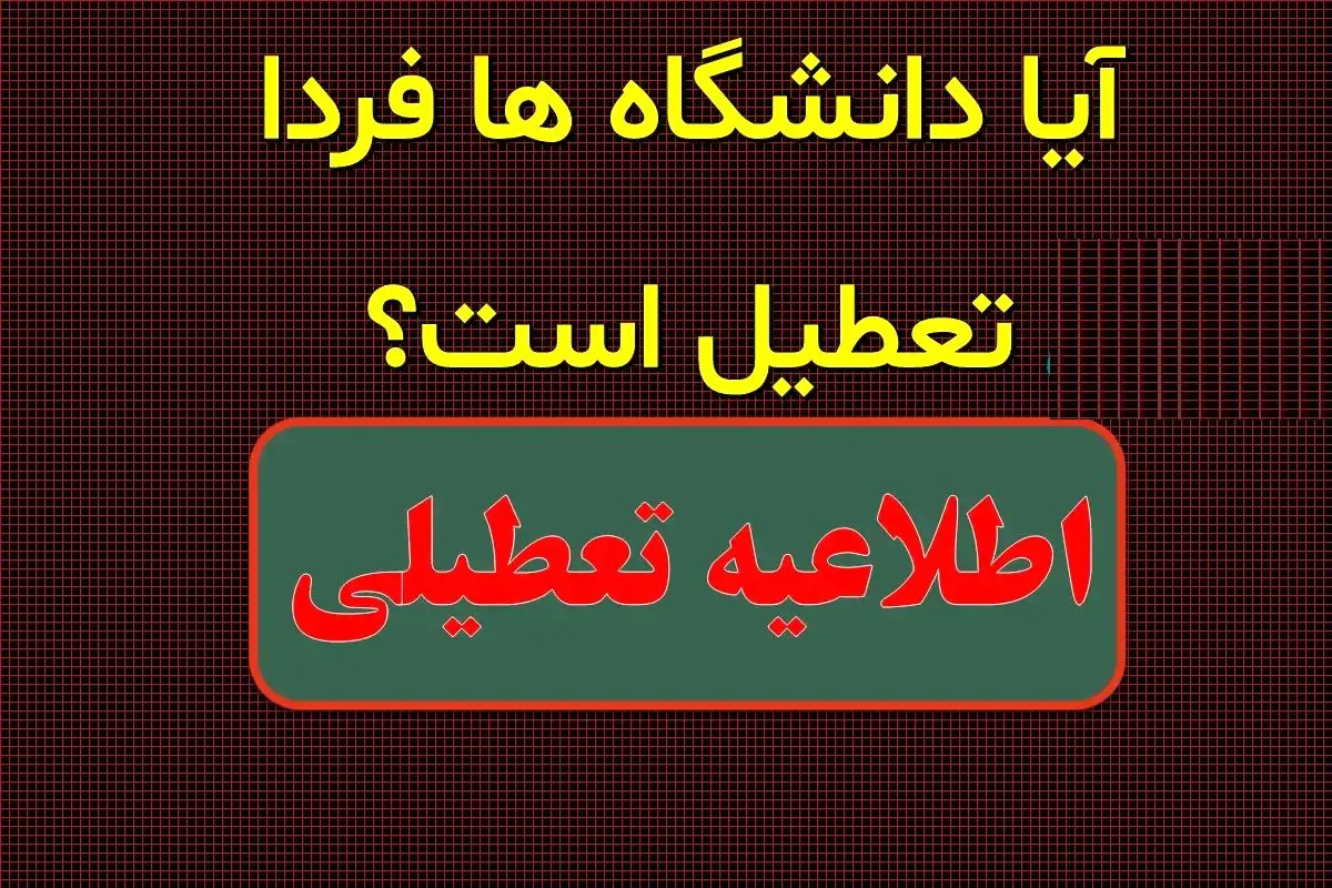 احتمال تعطیلی دانشگاهها فردا سه شنبه ۴ دی ۱۴۰۳