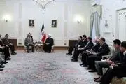 دیدار رئیس مجلس سنای پاکستان با روحانی