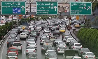وضعیت ترافیک در بزرگراه امام علی(ع)