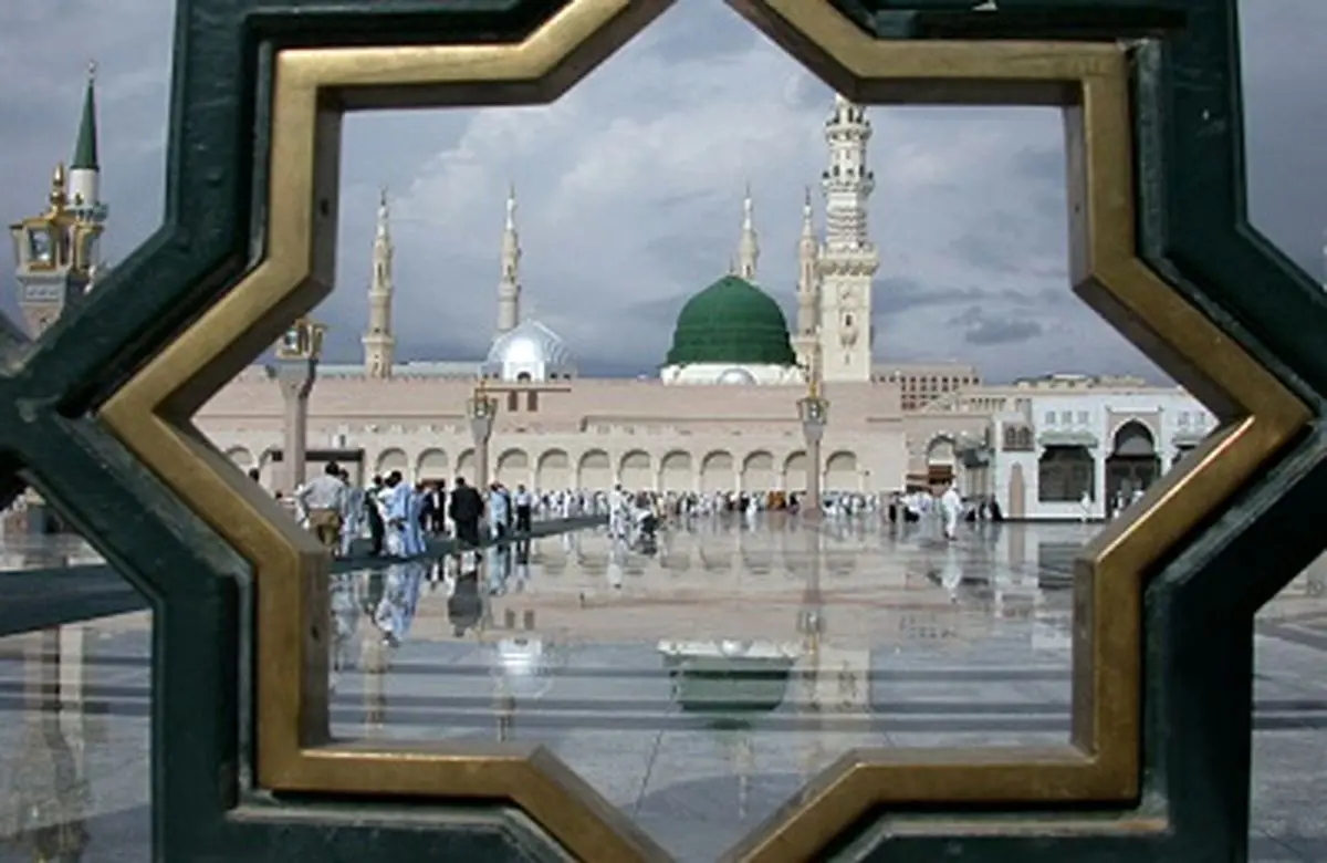 تصویری ناب از گنبد و بارگاه پیامبر(ص)