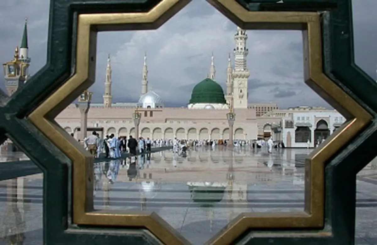 تصویری ناب از گنبد و بارگاه پیامبر(ص)