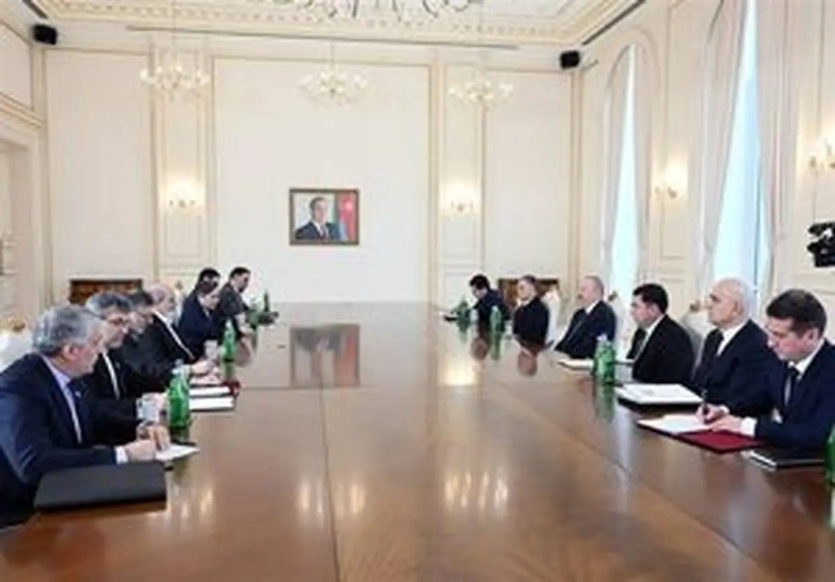 دیدار احمدیان با الهام علیاف