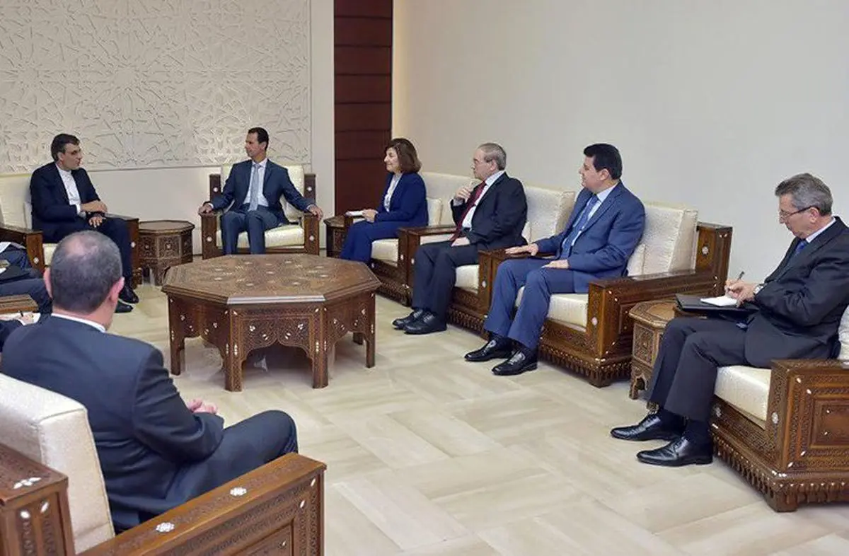 جابری انصاری با بشار اسد دیدار کرد