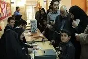 صفوف رای گیری در جوار مزار حاج قاسم/ فیلم