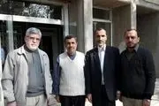 بست نشینی بقایی و دوستان در حرم حضرت عبدالعظیم + عکس