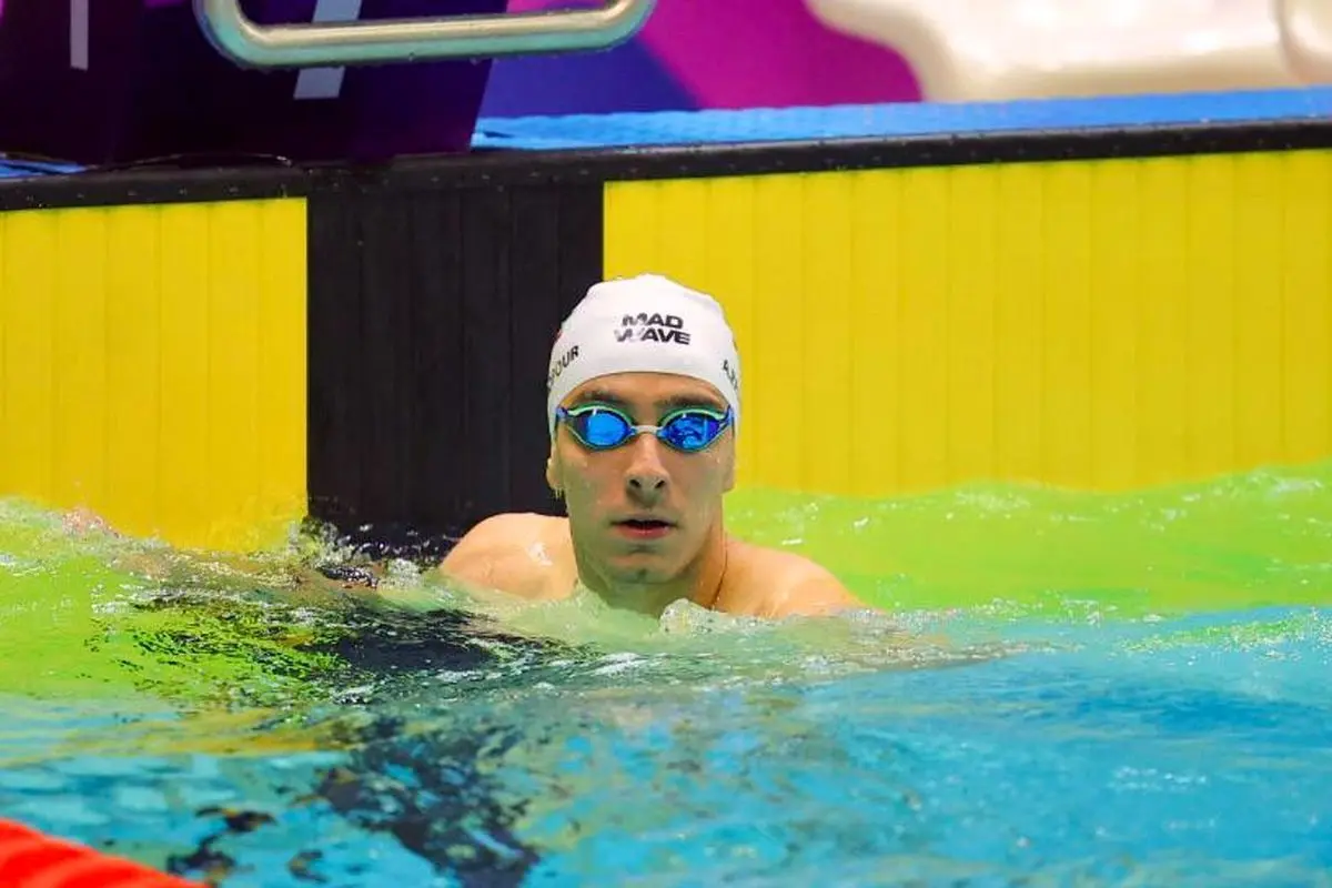 
قاسمی به برنز ماده شنای ۲۰۰ متر آزاد رسید
