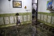 آبگرفتگی معابر و منازل در اهواز بر اثر بارش شدید باران /گزارش تصویری