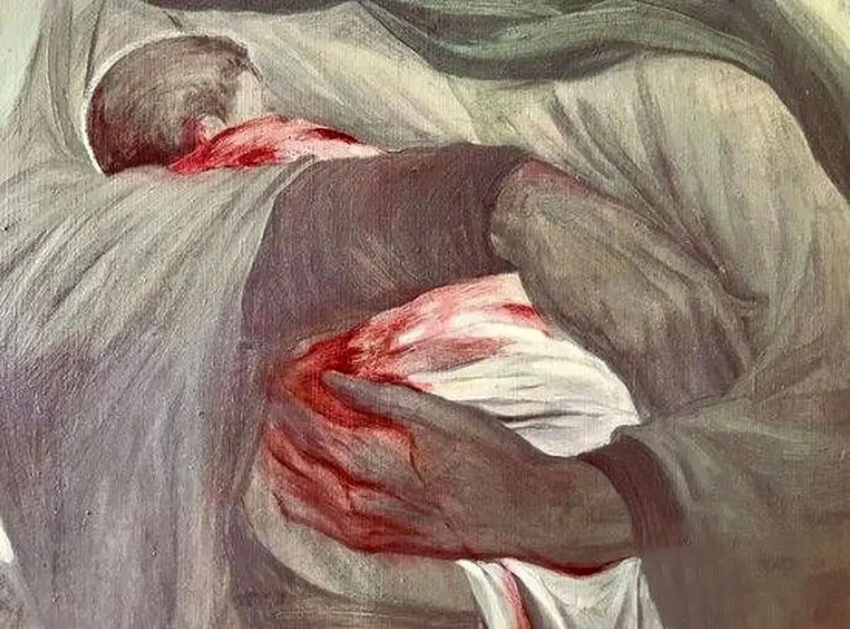 کودکی که گره های بزرگ را باز می کند