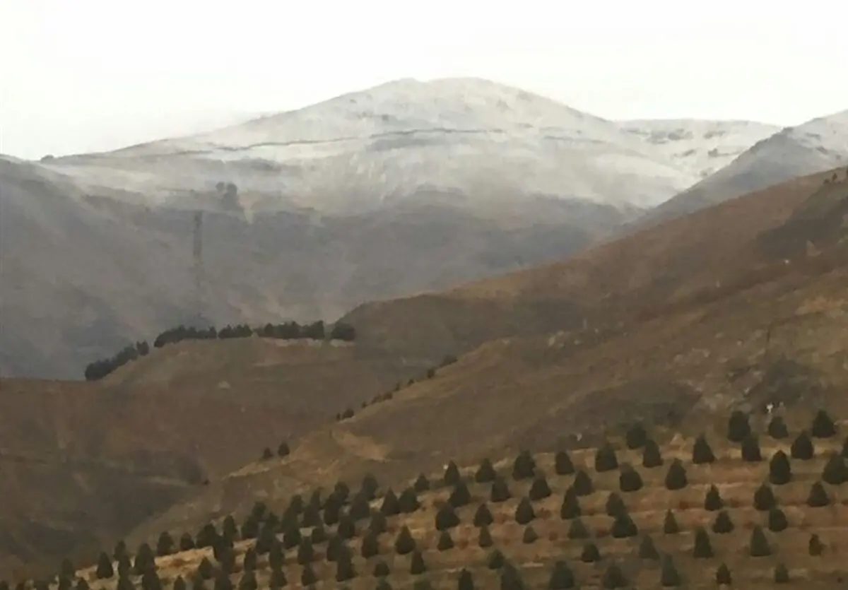بارش برف در ارتفاعات تهران