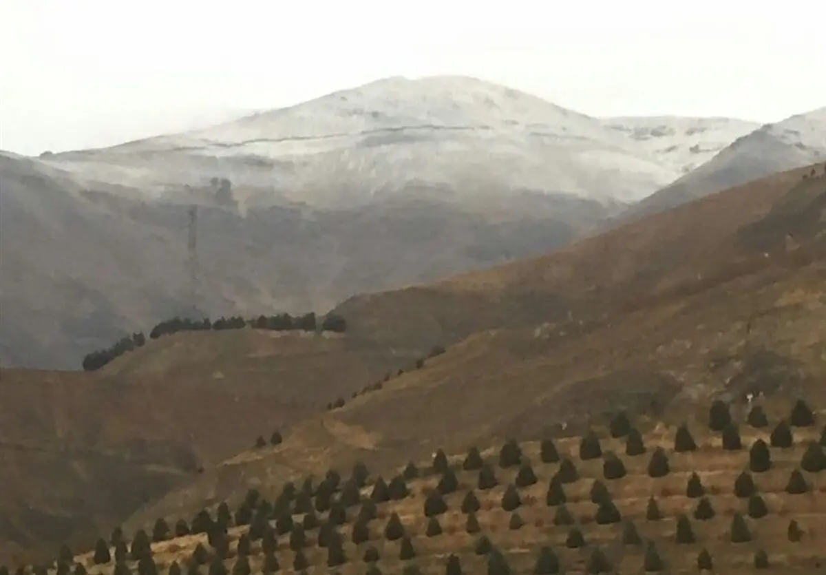 بارش برف در ارتفاعات تهران