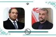 گفتگو امیرعبداللهیان با فیصل المقداد در خصوص تحولات منطقه‌ای