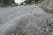 تگرگ هایی به اندازه تخم مرغ!
