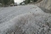تگرگ هایی به اندازه تخم مرغ!
