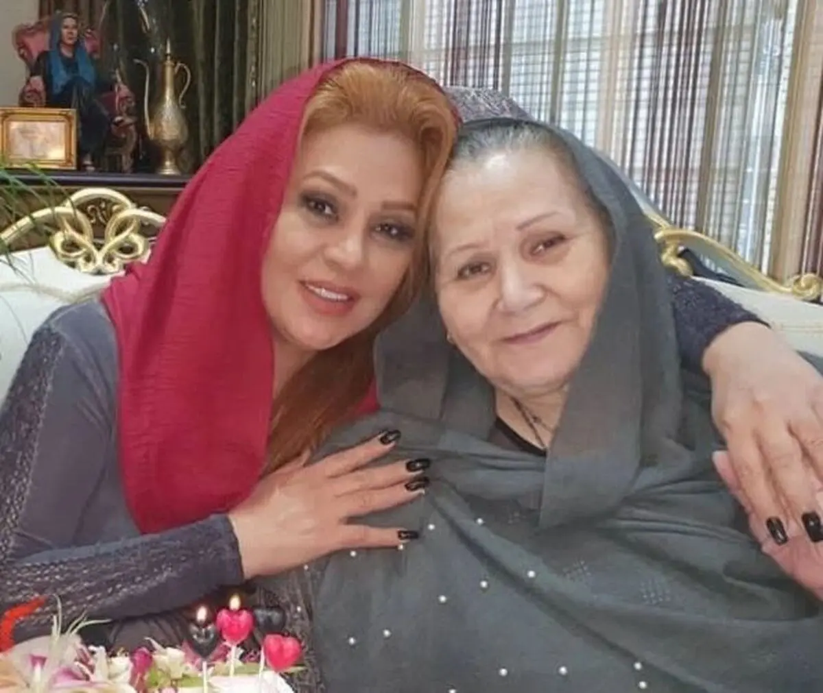 نسرین مقانلو باز هم عزادار شد+ عکس
