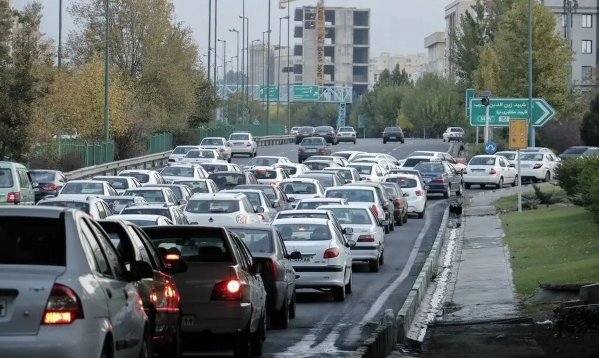 شروع بار ترافیکی در بزرگراه همت و بابایی/ اجرای طرح جناغی ادامه دارد