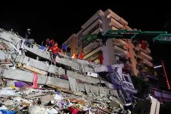 عملیات نجات و جستجوی قربانیان زلزله ازمیر ترکیه