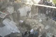 ریزش ساختمان ۴ طبقه در کرمانشاه