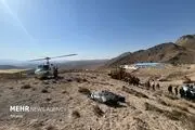  امدادرسانی به حادثه‌دیدگان سقوط اتوبوس در فیروزکوه