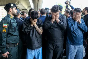 بازسازی صحنه زورگیری اتوبان صدر/ گزارش تصویری
