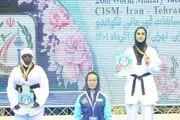 کار زیبای بانوی قهرمان مسابقات ارتش‌های جهان