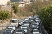ترافیک سنگین در آزادراه قزوین - کرج