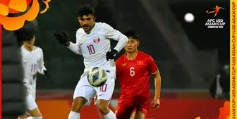 برتری دقیقه نودی ویتنام مقابل قطر