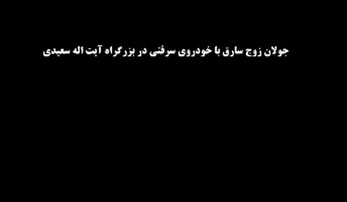 حرکت هولناک سارقان برای فرار از دست پلیس/ فیلم