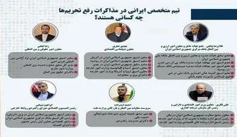 تیم متخصص ایرانی در مذاکرات رفع تحریم‌ها چه کسانی هستند؟+سوابق