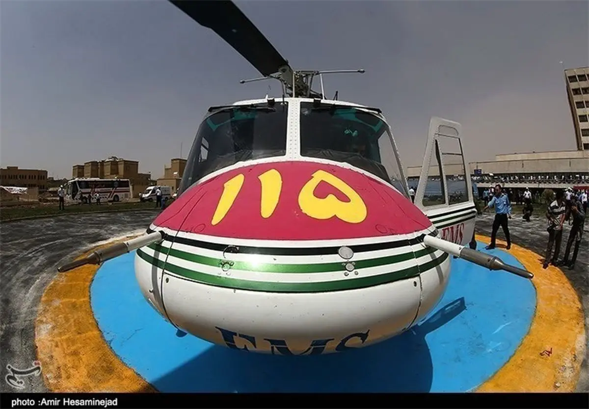 بالگرد امدادی در جاده هراز سقوط کرد