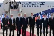 آغاز پرواز رسمی تل‌آویو - ابوظبی همراه با بیانیه هیأت آمریکایی و صهیونیستی در فرودگاه