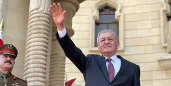 مراسم تحویل کاخ ریاست‌جمهوری عراق به عبداللطیف رشید برگزار شد+ فیلم